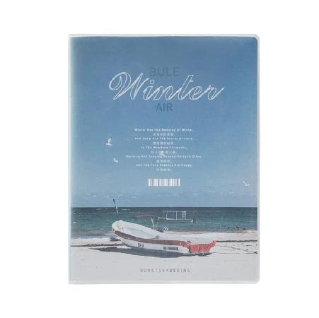 Blue Tide Plastic Notebook