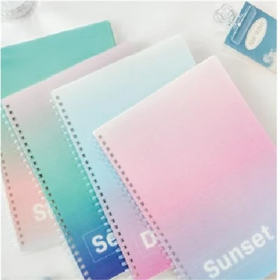 Gradient Colors Soft Ring Notebook