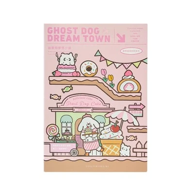 Ghost Dog Dream Town Stitched Notebook