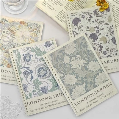 London Gardens Soft Ring Notebook